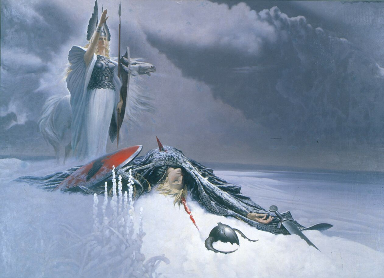 Валькирия над сражённым воином.1971-3pg.jpg