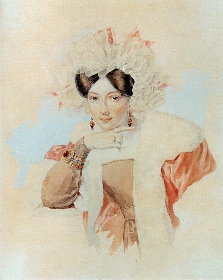 Портрет Ю. П. Соколовой (жены художника), (1827),