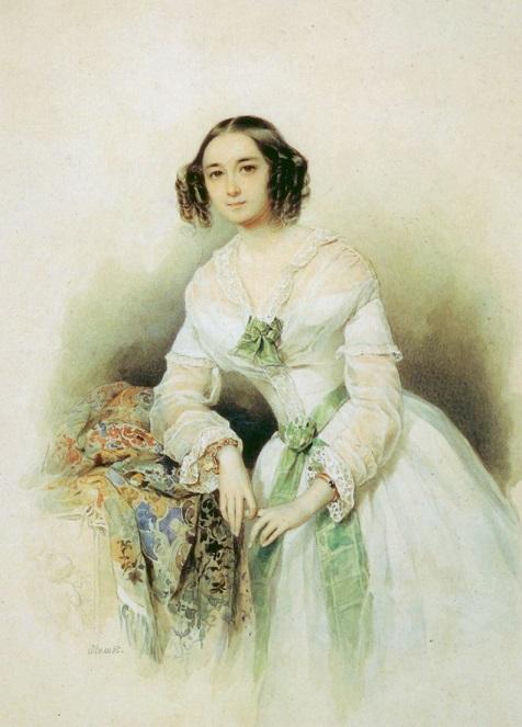 Портрет княг. Ольги Алексеевны Голицыной, урожд. кж.  Щербатовой (1829-1879)
