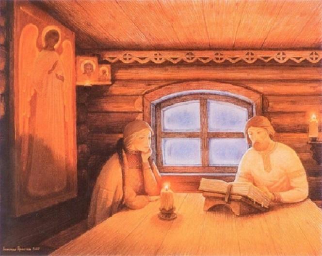 За чтением Евангелия