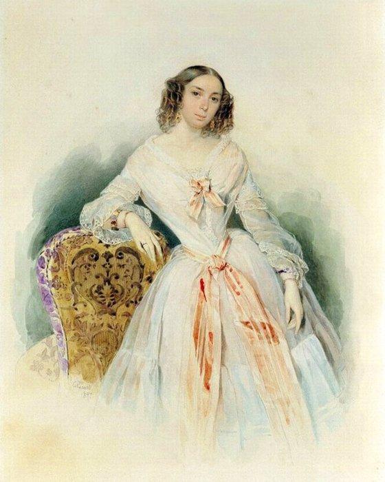 Портрет П.Н.Рюминой. 1847